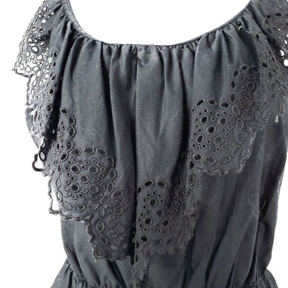 GAP Small BLACK Ruffle Tank Top - Picture 3 of 6